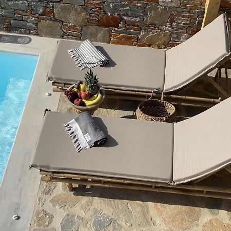 Villa Ypsilon Naxos - Luxury Holiday House With Amazing Sea View & Private Pool Agia Anna  Екстер'єр фото